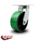 Service Caster 8 Inch Extra Heavy Duty Green Poly on Cast Iron Wheel Swivel Top Plate Caster SCC-KP92S830-PUR-GB - alternate 2